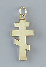 1 " Pendant Three Bar Cross