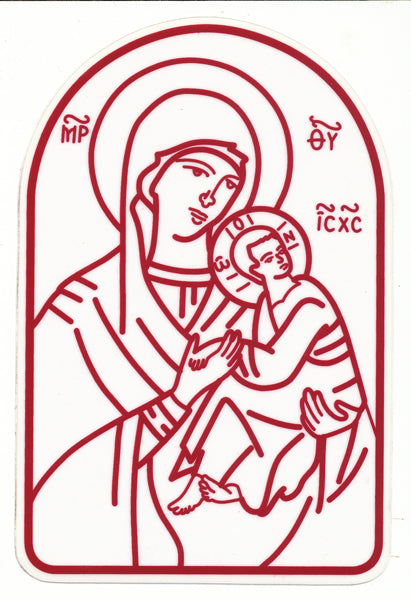 Orthodox Car Decal Theotokos (Mary)