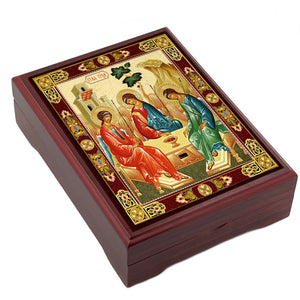 Wooden Icon Box - Holy Trinity