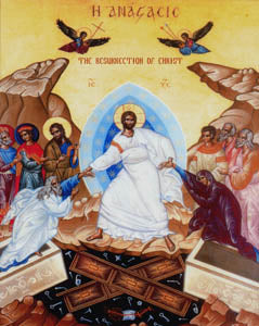 Resurrection Orthodox Icon #4 Cross Stitch