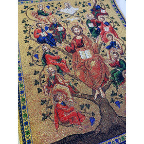 Tapestry Jesus and The 12 Apostles True Vine Wall Hanging